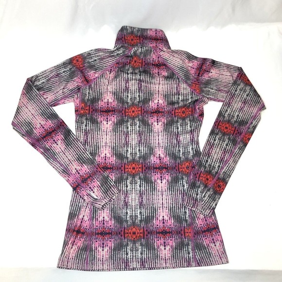 Nike Pro Combat Fitted Shirt Womens SMALL Therma Fit 1/4 Zip Pullover Pink - Picture 2 of 9